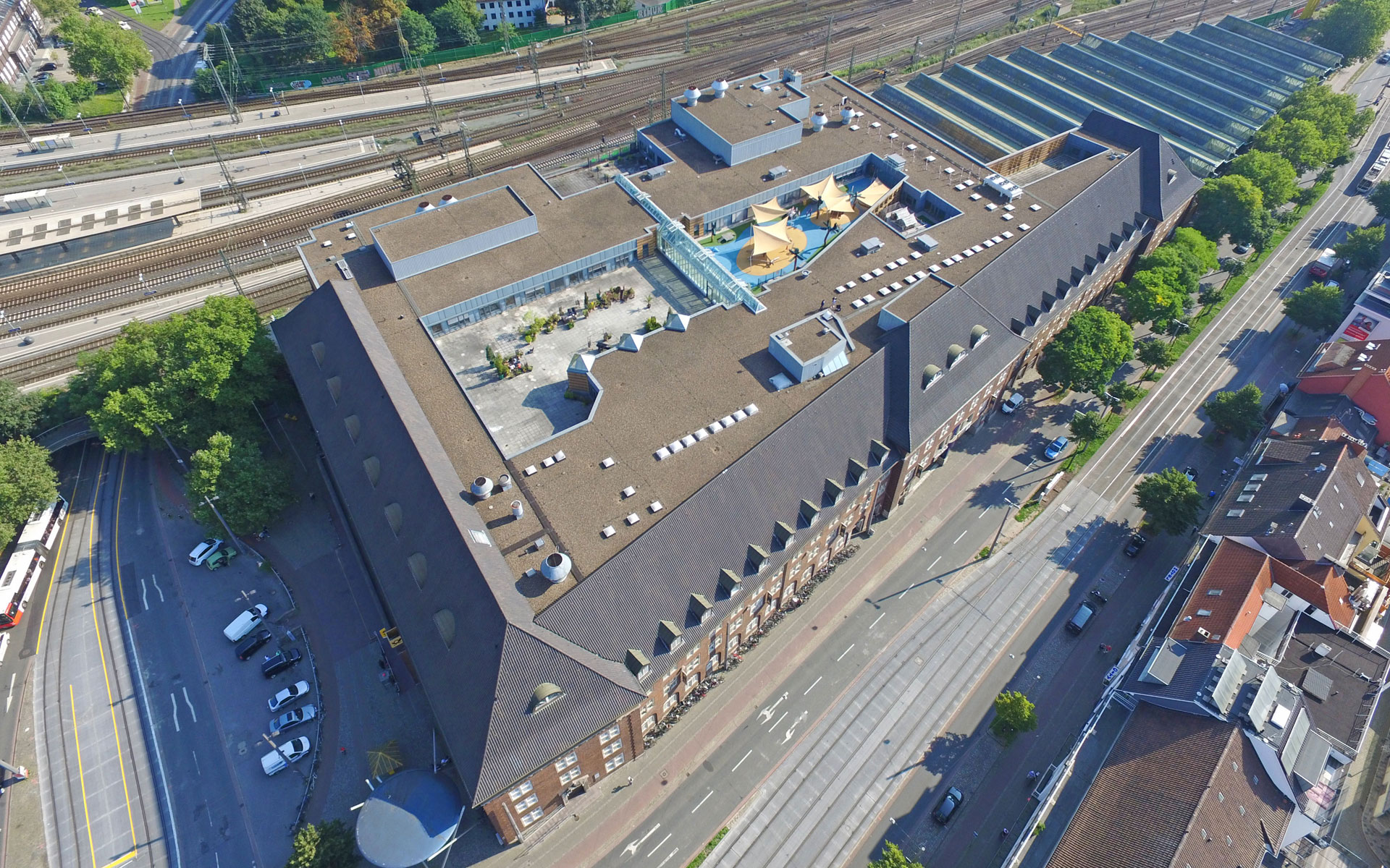 Cube Real Estate Nord, Vogelperspektive des Objektes An der Weide in